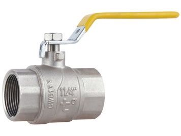 Кран шаровой Thermo Alliance Forte 1" 1/4 ВР для газа, прямой, PN40, рычаг, латунь SF600G32