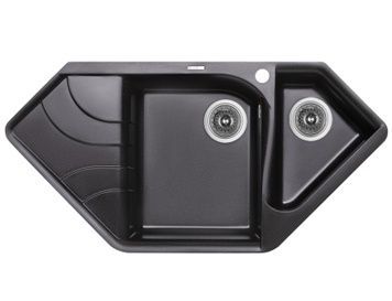 Кухонна мийка з додатковою чашею LIDZ 1000x500/225 BLM-14 (LIDZBLM141000500225) - LIDZBLM141000500225