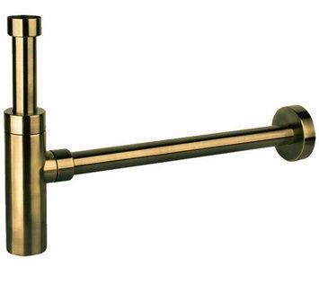 Сифон для умивальника McALPINE 1 1/4&Prime; x 32 мм антична бронза латунь CA32EU-AB - CA32EU-AB