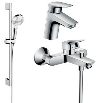 Набор смесителей HANSGROHE EcoSmart 3 в 1 (71078000+71400000+26534400) 20200009