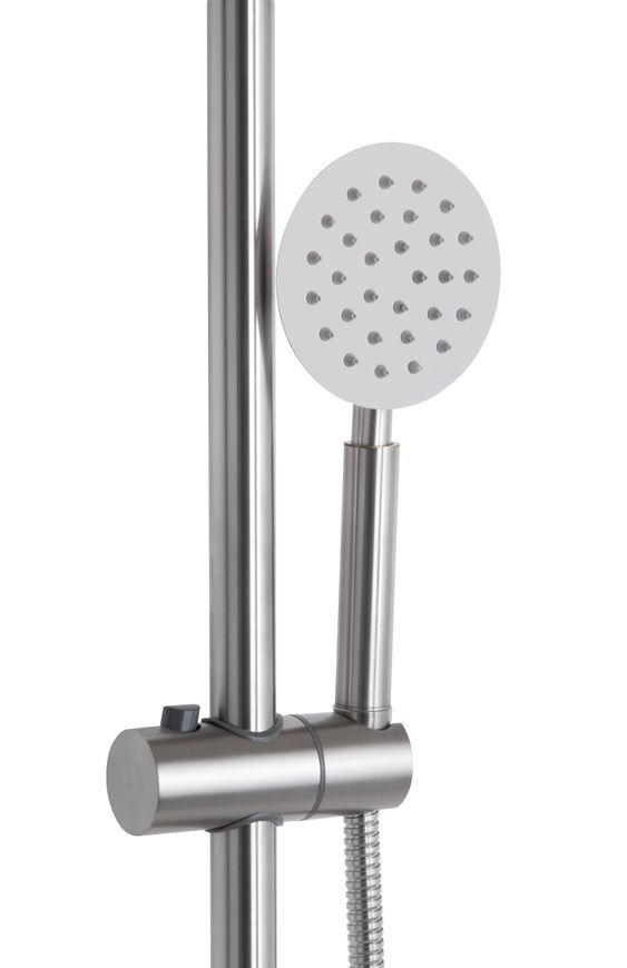 Душевая система универсальная Brinex Pure 1030 на 3 потребителя с изливом Nickel BRIPUR1030NKL - BRIPUR1030NKL