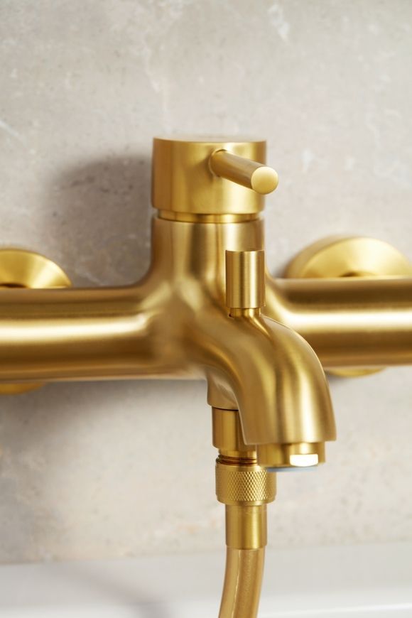 Смеситель для ванны KFA ARMATURA MOZA BRUSHED GOLD 5034-010-31 золото - 5034-010-31