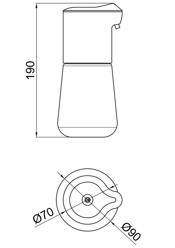 Дозатор QTAP Autod&aacute;vkovač для пенного мыла 500 мл DM500WP White QT144WH42926 - QT144WH42926