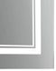 Дзеркало Qtap Cardinal CA1 800х500 прямокутне з LED-підсвічуванням Touch, з антизапотіванням, з димером, рег. темп. кольору (3000-6500K) QT0478C8050