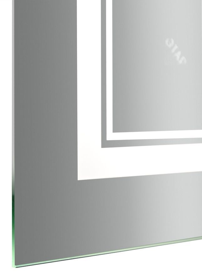 Дзеркало Qtap Cardinal CA1 800х500 прямокутне з LED-підсвічуванням Touch, з антизапотіванням, з димером, рег. темп. кольору (3000-6500K) QT0478C8050