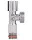 Кран приборный вентельный угловой Thermo Alliance Forte 1/2"Н&times;3/4"Н латунь TAF341W1520