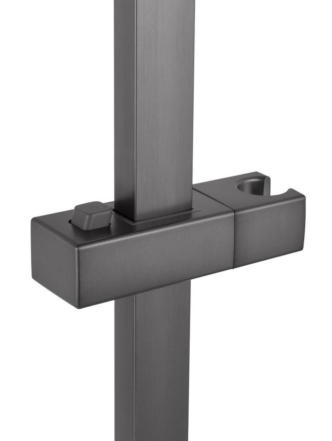 Штанга для душу Kroner KRP Edelstahl Kubus-PVD230 650 мм нержавіюча сталь, графіт CV024636 - Edelstahl Kubus-PVD230