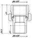 Сгон-американка Thermo Alliance Standart 1 1/2" ВН прямой латунь никель TAS190W40