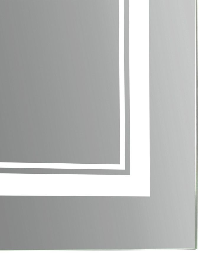 Дзеркало Qtap Cardinal CA1 800х500 прямокутне з LED-підсвічуванням Touch, з антизапотіванням, з димером, рег. темп. кольору (3000-6500K) QT0478C8050