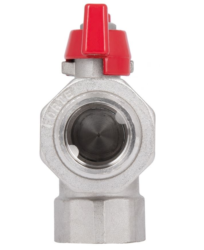 Кран шаровой с американкой латунный Thermo Alliance Forte 1" ВН угловой SF221W25 - SF221W25