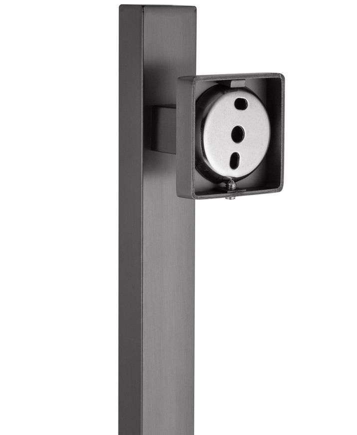 Штанга для душу Kroner KRP Edelstahl Kubus-PVD230 650 мм нержавіюча сталь, графіт CV024636 - Edelstahl Kubus-PVD230