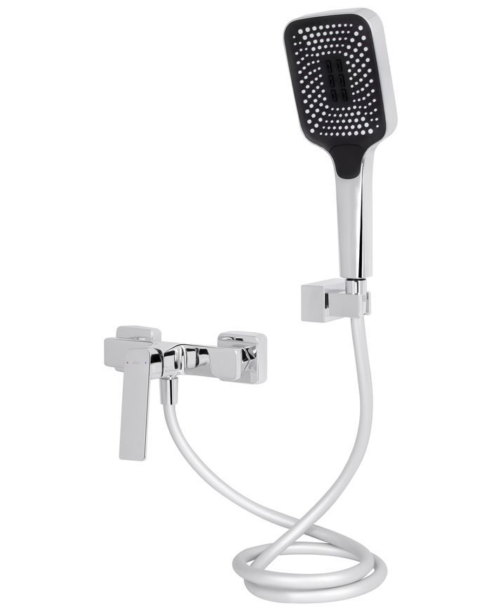Змішувач для душу Qtap Capricorn з душовим гарнітуром Chrome (k35) QTCAP4060102C48221 - QTCAP4060102C48221
