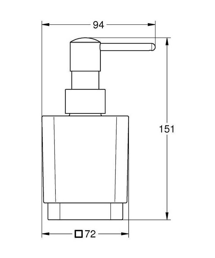 Дозатор для жидкого мыла GROHE Selection Cube 40805000 - 40805000
