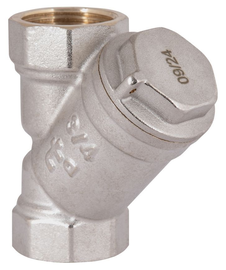 Фільтр для газу косий Thermo Alliance Standart 3/4" ВВ латунь нікель TAS125G20