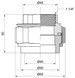 Згін "Американка" PPR ALFA PLAST 40х1" 1/4 ВР - APFTUX40114 - 2
