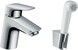 Смеситель для раковины HANSGROHE Logis хром 71290000 с гигиеническим душем 160 см - 71290000 - 1