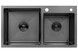 Кухонная мойка Kroner KRP Schwarze 7843ZHM PVD с смесителем и дозатором CVS30115 KRS7843ZHMPVDPVD03817BLKSP026 - KRS7843ZHMPVDPVD03817BLKSP026 - 2