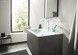 Змішувач для раковини HANSGROHE Finoris 160 на 3 отвори Matt White 76034700 білий матовий з донним клапаном push-open - 76034700 - 4
