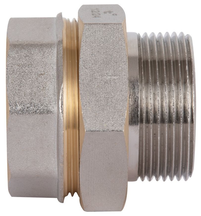 Сгон-американка Thermo Alliance Standart 1 1/2" ВН прямой латунь никель TAS190W40