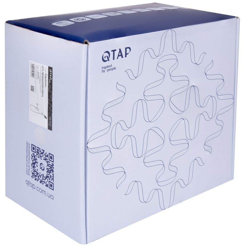 Змішувач для душу Qtap Capricorn з душовим гарнітуром Chrome (k35) QTCAP4060102C48221 - QTCAP4060102C48221