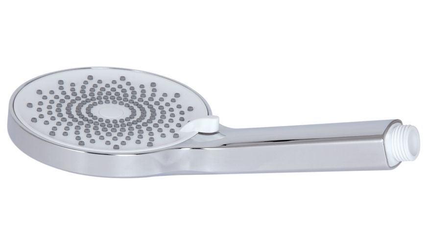 Лійка для ручного душу Qtap Rucni 120 мм кругла Chrome/White QTRUC125CRM45775 - QTRUC125CRM45775