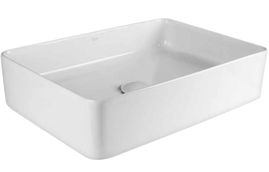 Раковина-чаша QTAP Tern 500х350х145 White с донным клапаном QT1711A055W - QT1711A055W