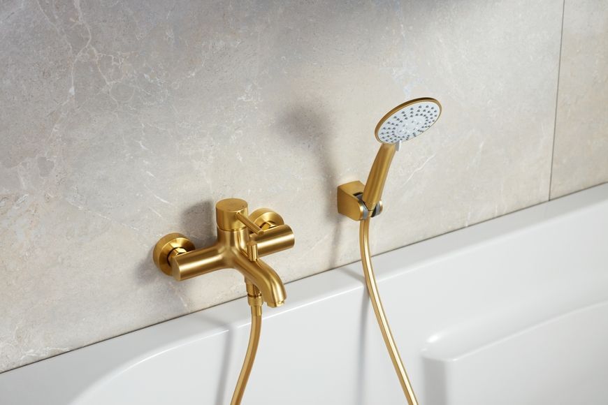 Смеситель для ванны KFA ARMATURA MOZA BRUSHED GOLD 5034-010-31 золото - 5034-010-31
