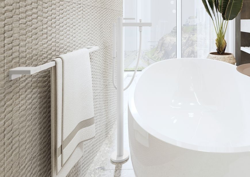 Тримач для рушників HANSGROHE AddStoris Matt White 41747700 білий матовий