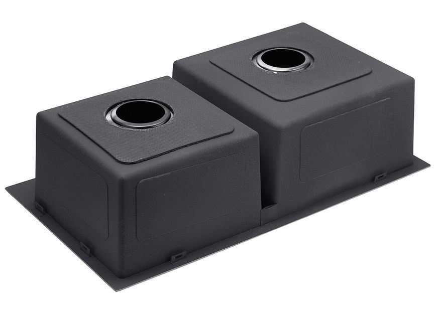 Кухонная мойка Kroner KRP Schwarze 7843ZHM PVD с смесителем и дозатором CVS30115 KRS7843ZHMPVDPVD03817BLKSP026 - KRS7843ZHMPVDPVD03817BLKSP026