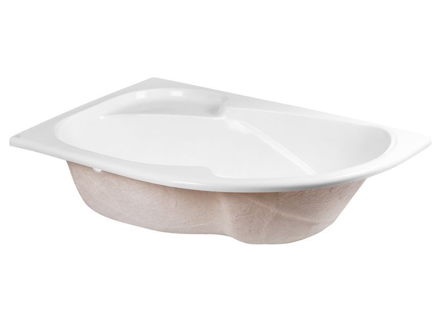 Ванна акрилова LIDZ MAJĄTEK 150L асиметрична ліва 150x100 + ніжки N&Oacute;ŻKI A 150 - LMAJATEK150LLNA150