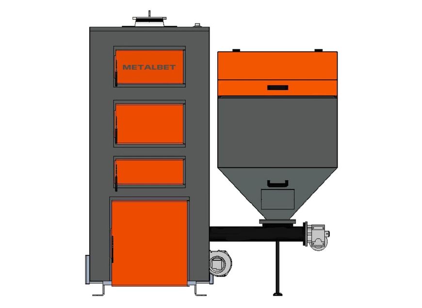 Твердотопливный котел METALBET Basic Max 50 kW - BM50