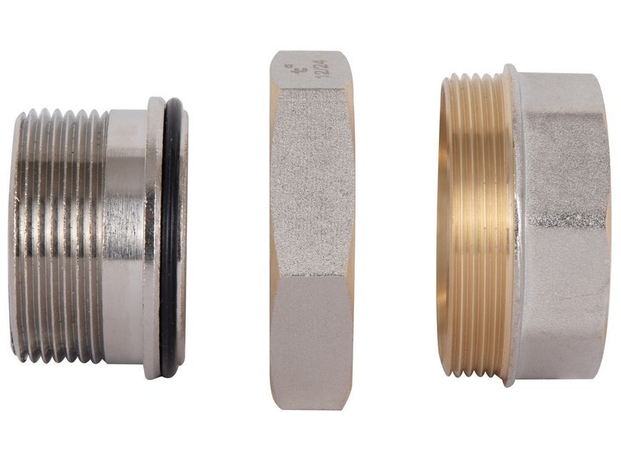 Сгон-американка Thermo Alliance Standart 1 1/2" ВН прямой латунь никель TAS190W40