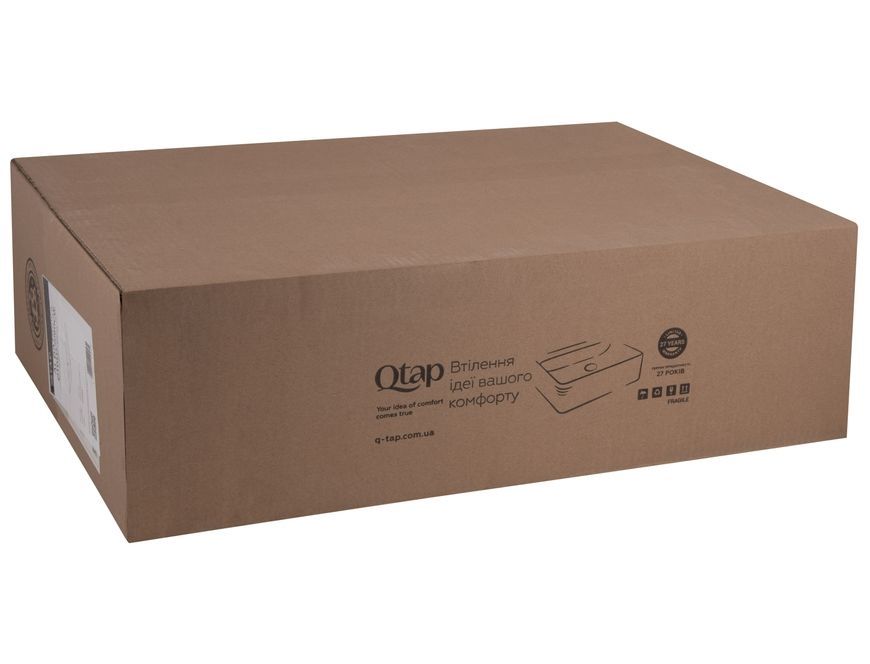 Раковина врізна прямокутна Qtap Albatross 605х460х180 White QT01113060CW1 - QT01113060CW1