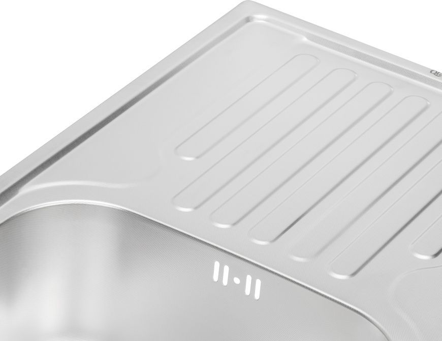 Кухонная мойка QTAP 7843 Micro Decor 0,8 мм (180) - QT7843MICDEC08