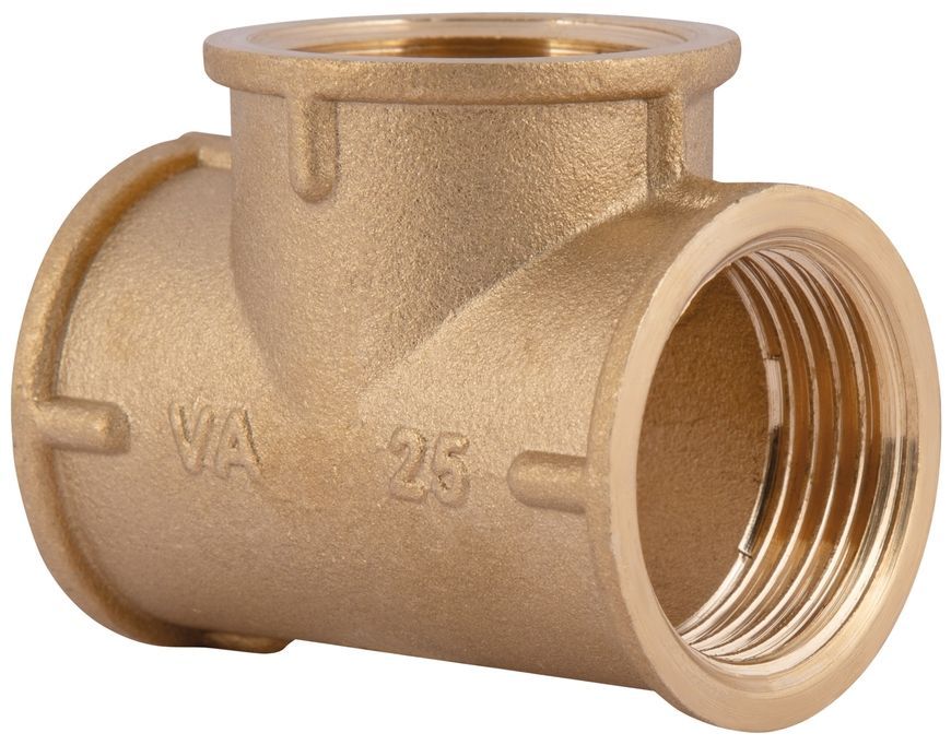 Тройник латунный Thermo Alliance Standart 1"ВРх1"ВРх1"ВР равнопроходной SD41125