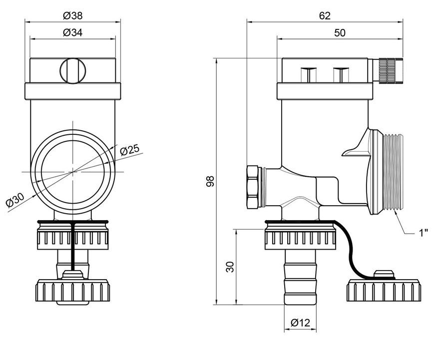 Змішувальна група з байпасом та зливною групою SD Forte SF238W2047497 - SF238W2047497