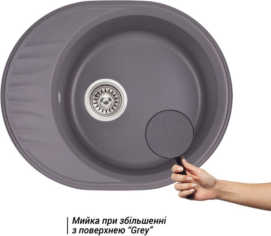 Кухонна мийка QTAP CS 6151 GRE (QT6151GRE471) - QT6151GRE471