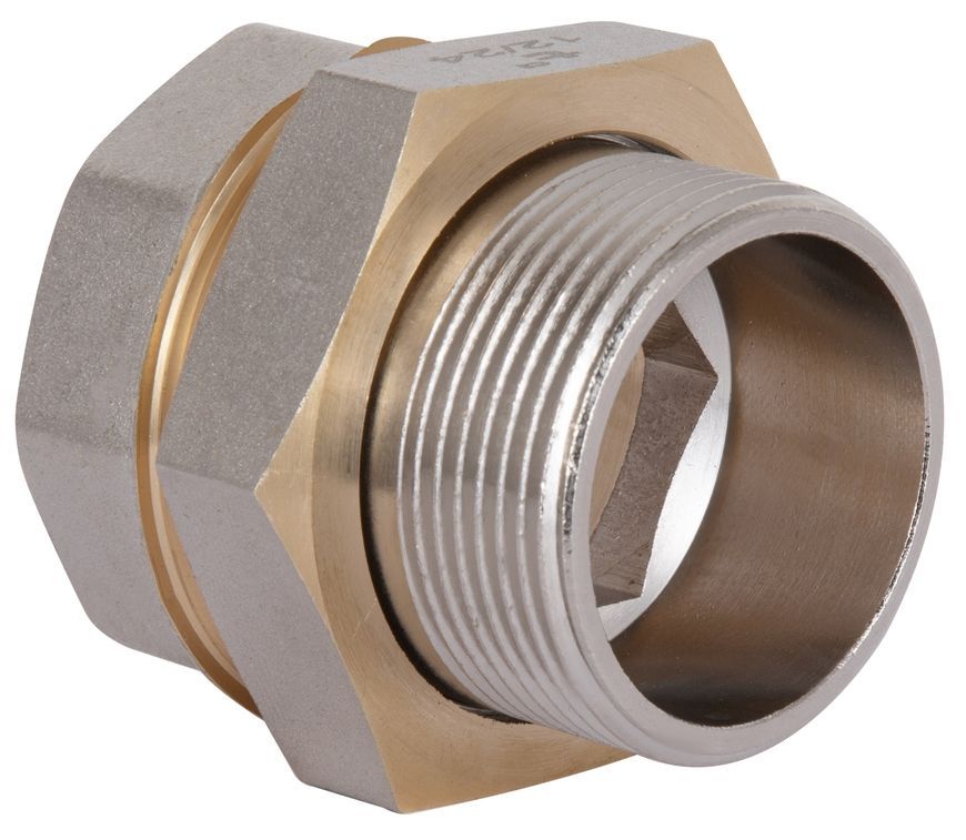 Сгон-американка Thermo Alliance Standart 1 1/2" ВН прямой латунь никель TAS190W40