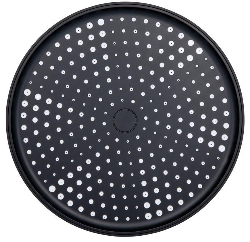 Лейка для верхнего душа Qtap Hlavova 255 мм круглая Matt Black QTHLA107BLM45949 - QTHLA107BLM45949