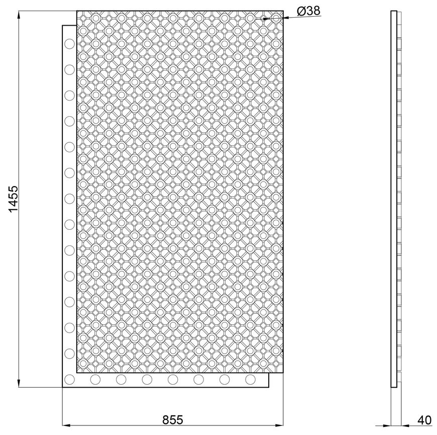 Теплоизоляционная панель для системы "Теплый пол" Icma 1455х855х40 №P105 88P1054099