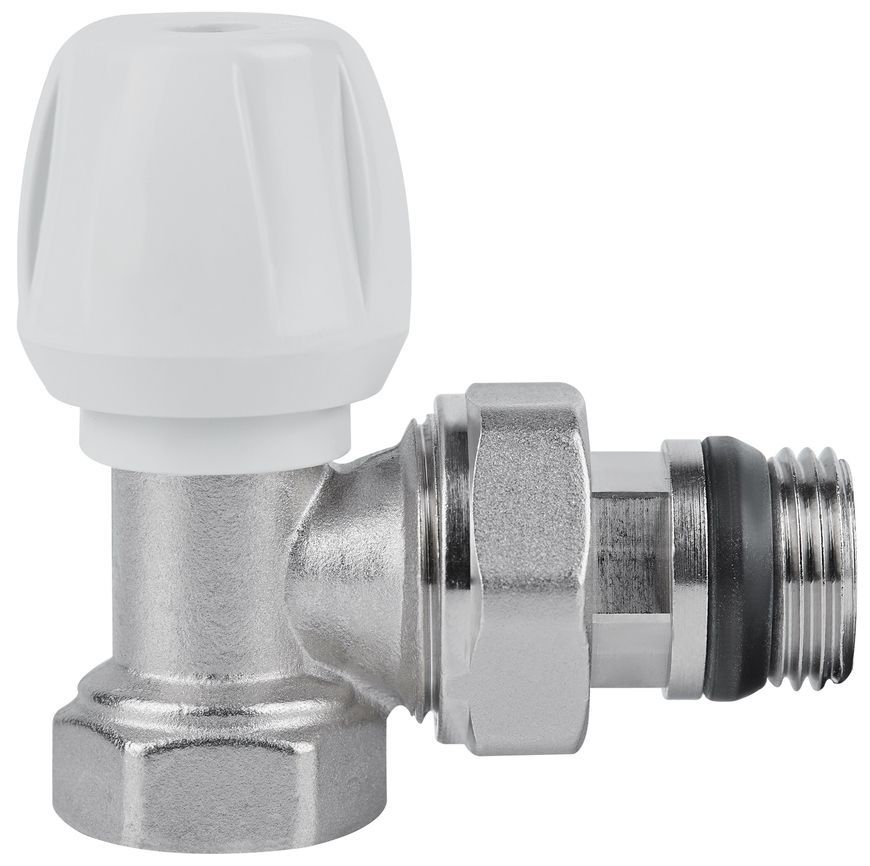 Кран (вентиль) радіаторний Icma 1/2" ВЗ з антипротіканням кутовий №803+940 82803AD06940