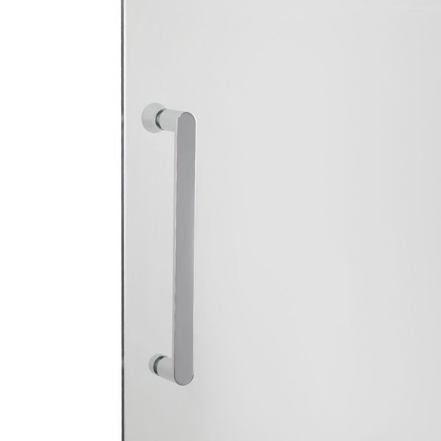 Набор: душевая перегородка QTAP Walk-In Glide CRM2012.C8 120х190 см, стекло Clear 8 мм, покрытие CalcLess + душевой трап 800 мм GLICRM2012C844856 - GLICRM2012C844856