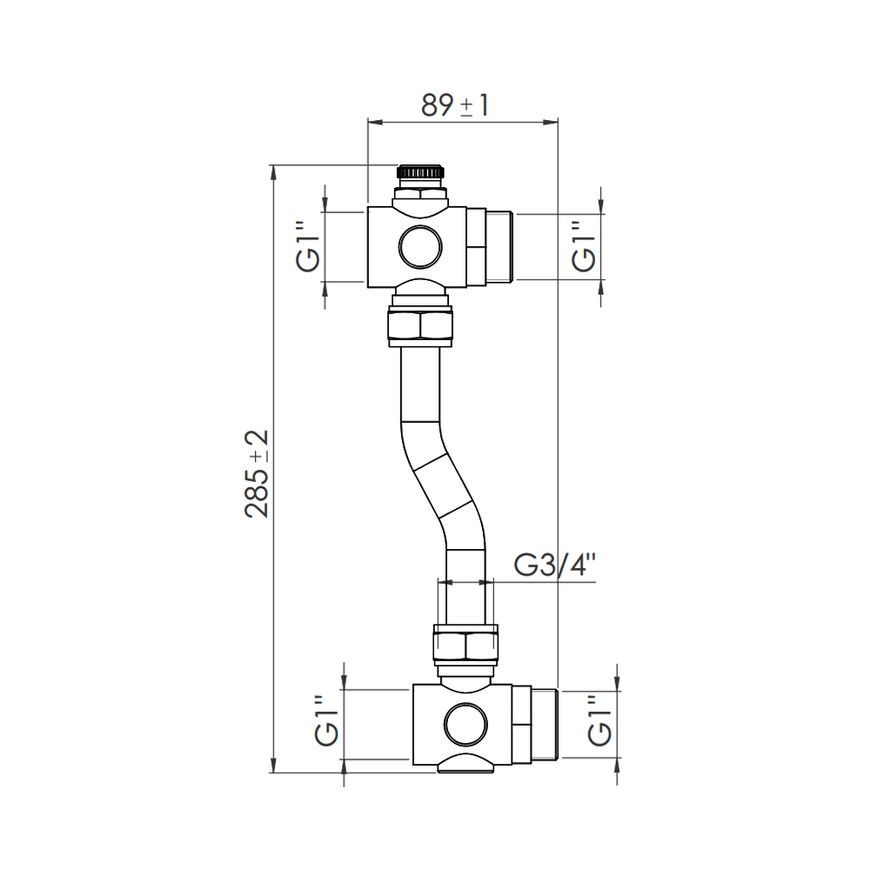 Змішувальна група з байпасом та зливною групою SD Forte SF238W2047497 - SF238W2047497