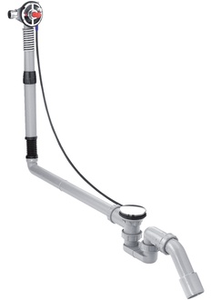 Сифон для нестандартної ванни HANSGROHE Exafill S 58116180 з механізмом подачі води, без накладок - 58116180