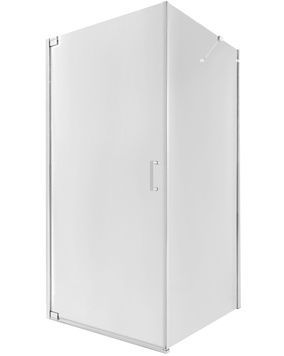 Душова кабіна QTAP AQUARIUS CRM1099SC6 квадратна 90х90 см, скло 6 мм Clear, розпашні, без піддону - AQUACRM1099SC6