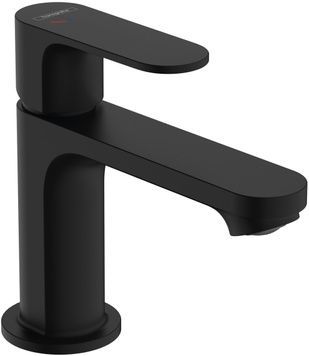 Змішувач для раковини HANSGROHE Rebris S 80 CoolStart чорний матовий 72513670 з донним клапаном - 72513670