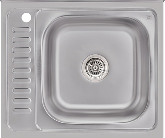 Кухонна мийка LIDZ 6050-R Satin 0,6 мм (160) - LIDZ6050R06SAT