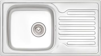 Кухонна мийка QTAP 7843 Satin 0,8 мм (180) - QT7843SAT08