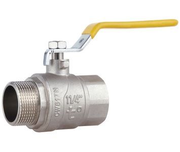 Кран шаровой прямой Thermo Alliance Forte 1" 1/4 ВН для газа (рычаг) латунь PN40 SF605G32