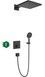 Душова система термостатична HANSGROHE Raindance E 300 1jet ShowerSelect 7 в 1 Matt Black 27939670 чорна матова - 27939670 - 1